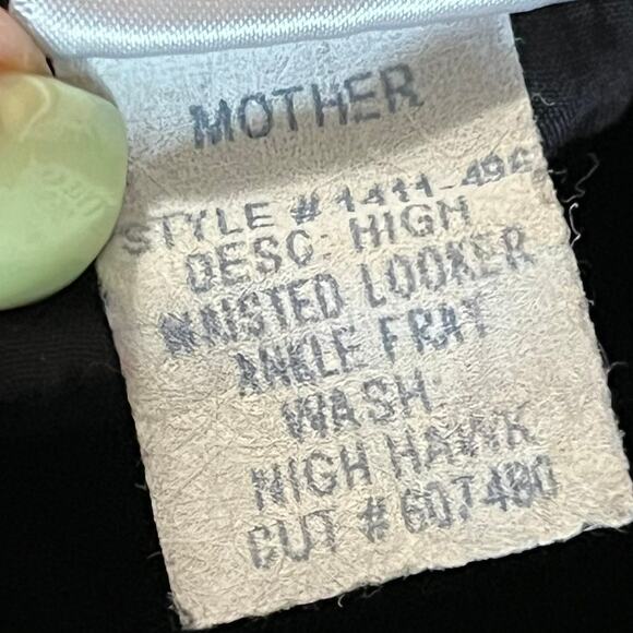 Mother Jeans High Waisted Looker Ankle Fray Night Hawk Denim Jeans Size 25 - Picture 10 of 12